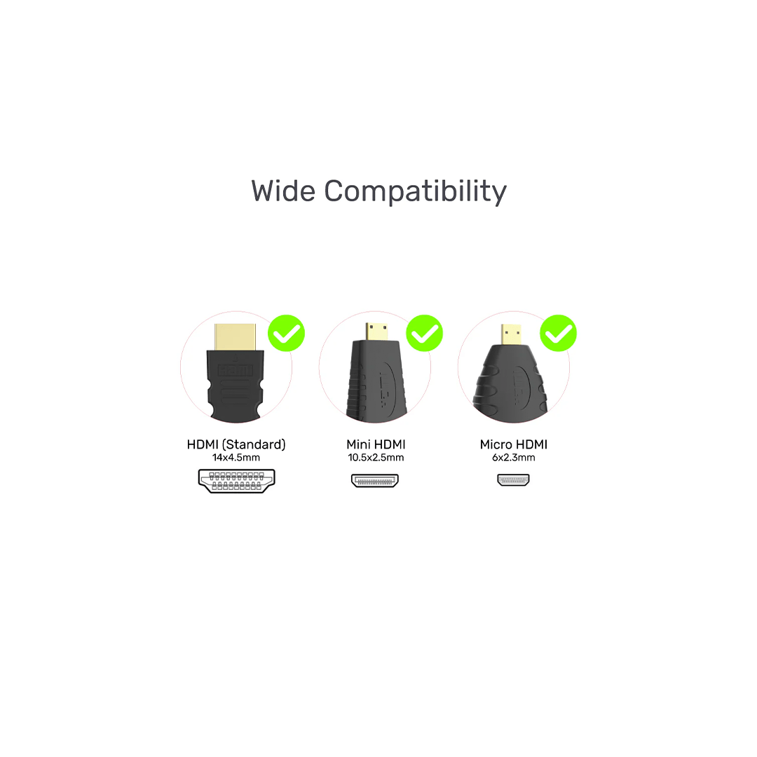 Unitek HDMI to VGA Adapter with 3.5mm for Stereo Audio plus Mini & Micro HDMI Adapter in Qatar Unitek HDMI to VGA Adapter with 3.5mm for Stereo Audio plus Mini & Micro HDMI Adapter in Qatar